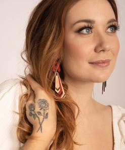 Unique handmade leather earrings from Arris